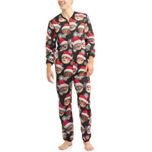 Men Ugly Christmas Pajamas Jumpsuit M